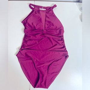 Mauve Swimsuit | Size S | Mesh details